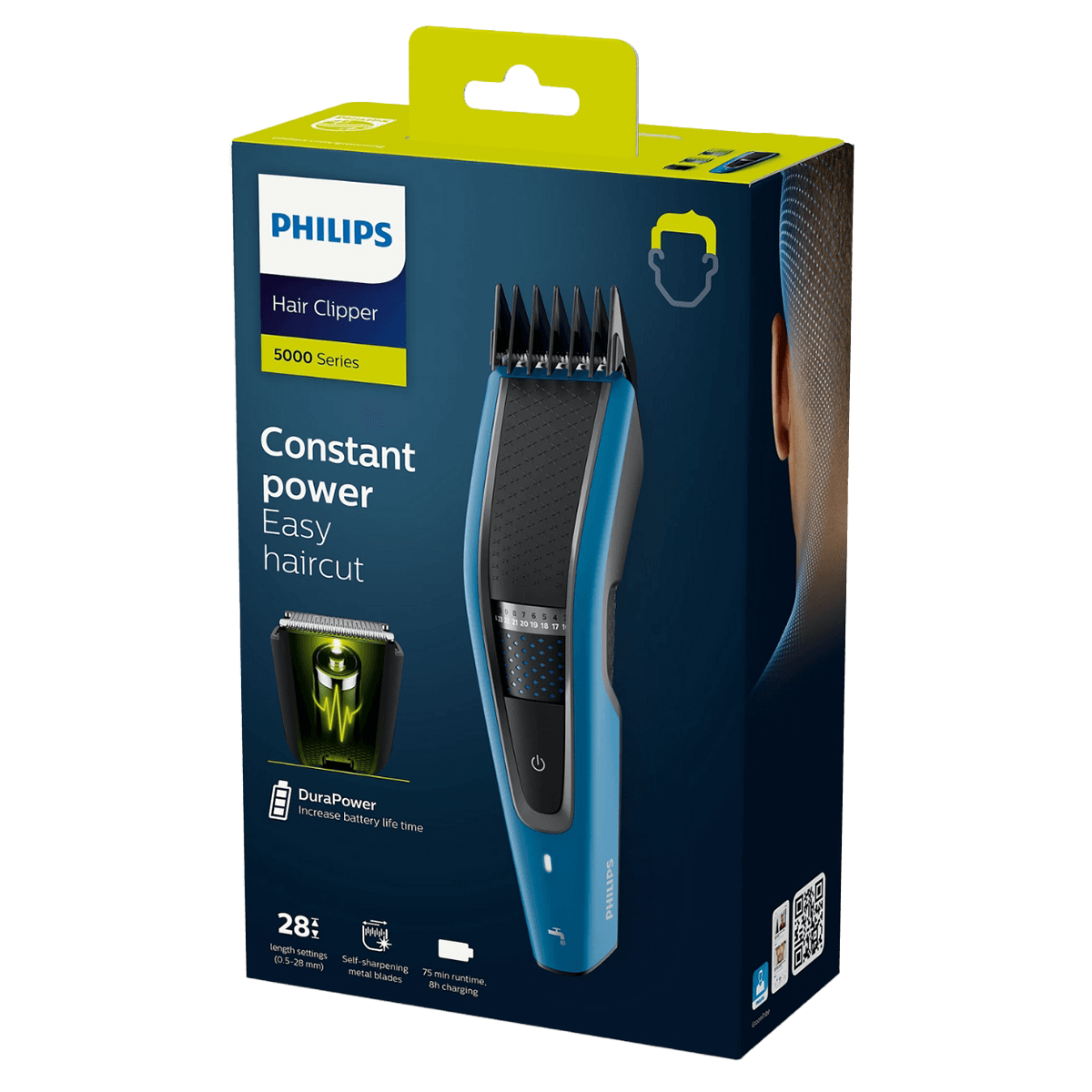 PHILIPS HC5612/15 Series 5000 Κουρευτική Μηχανή Μπλε - 5