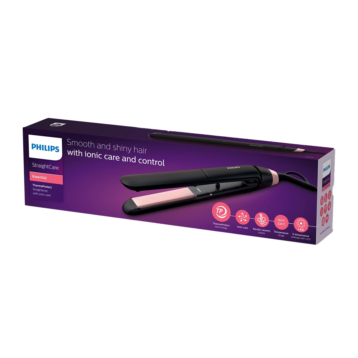 PHILIPS BHS378/00 StraightCare Essential Ισιωτική Μαλλιών - 4