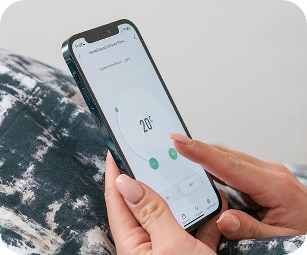 Θερμοπομπό Hombli Smart Infrared app 