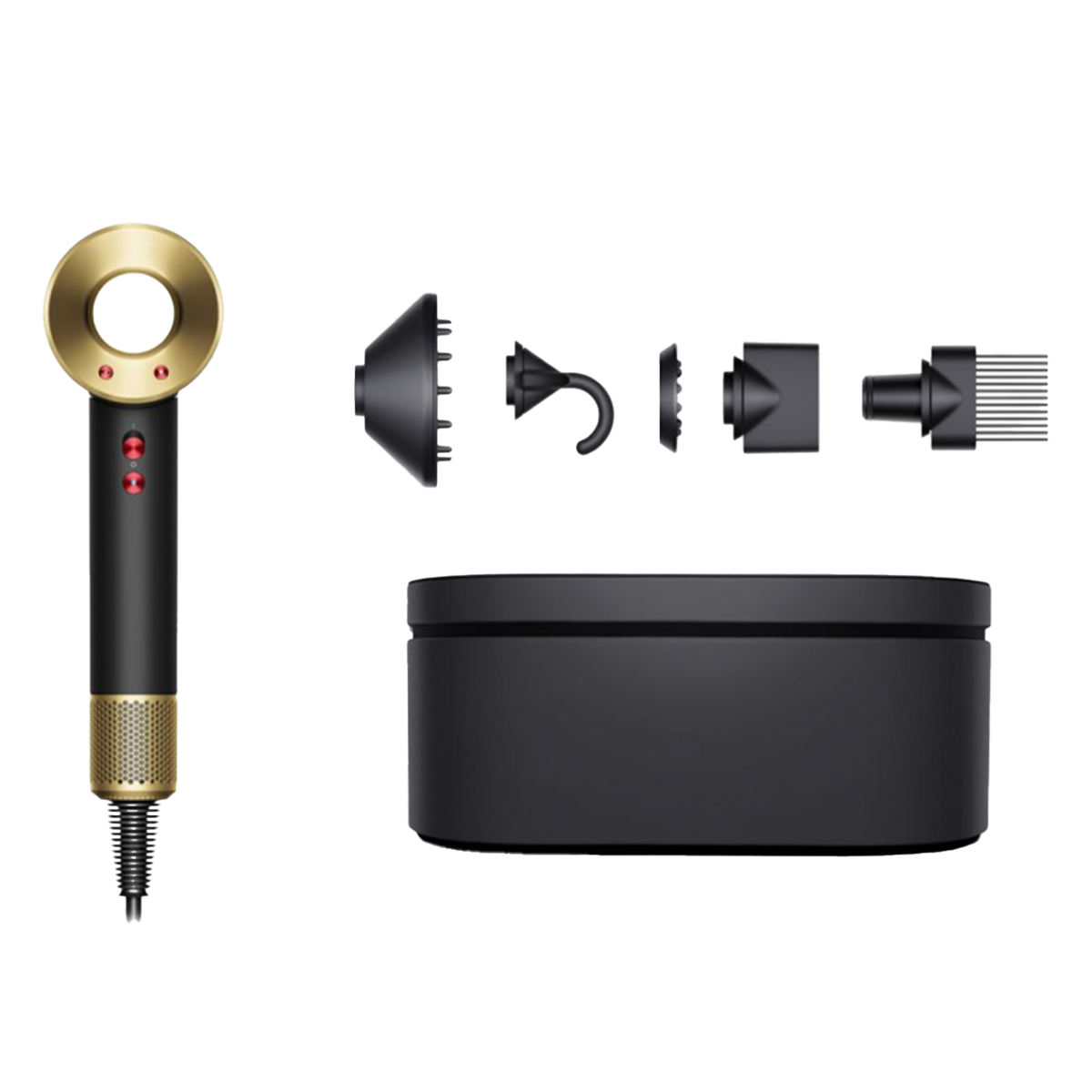 DYSON HD07 Supersonic Σεσουάρ Μαλλιών 1600W Onyx/Gold Gift Pac