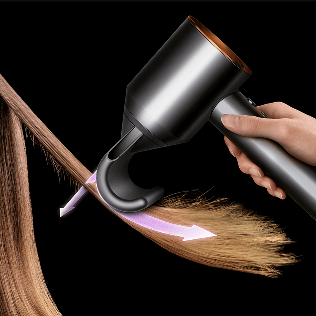 DYSON HD07 Supersonic Σεσουάρ Μαλλιών 1600W Onyx/Gold Gift Pac - 4