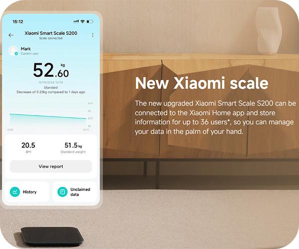 XIAOMI Mi S200 Smart scale smart home app