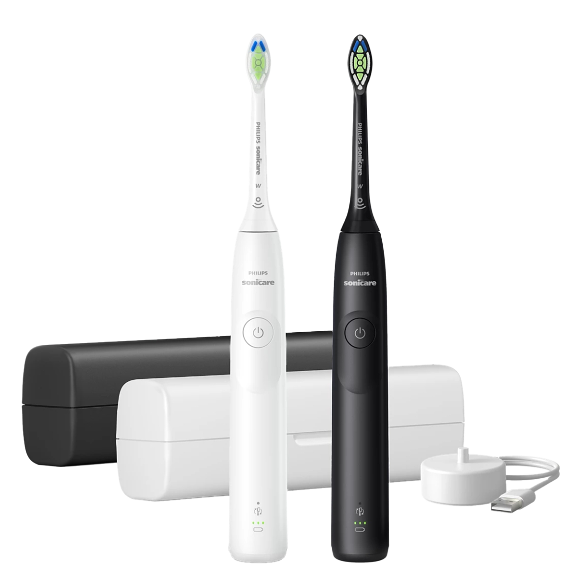 PHILIPS HX7109/01 Sonicare 5300 Σετ 2 Ηλεκτρικές Οδοντόβουρτσες Μαύρο/Λευκό