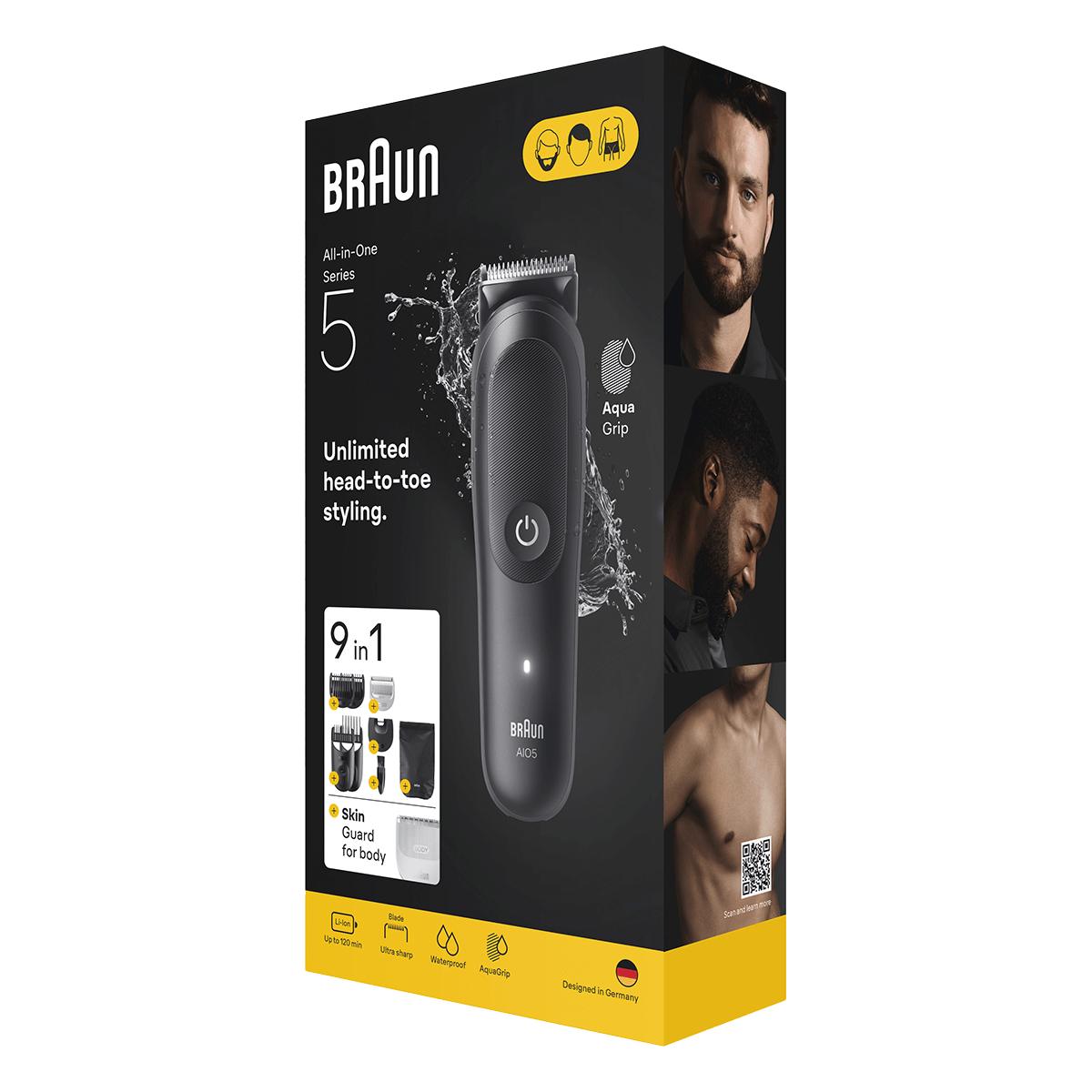 BRAUN AIO5540 Σετ Ανδρικής Περιποίησης All-in-One Series 5 9 σε 1 Black - 3