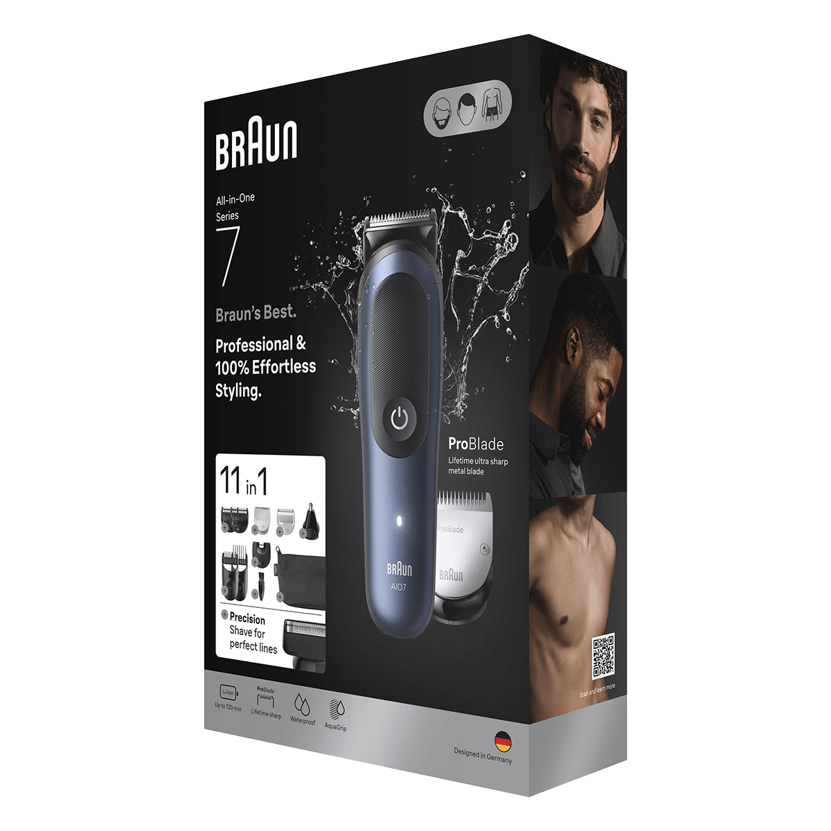 BRAUN AIO7540 Σετ Ανδρικής Περιποίησης All-in-One Series 7 11 σε 1 Black - 4