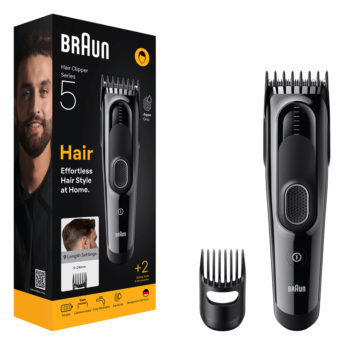 BRAUN HC5510 Series 5 Κουρευτική Μηχανή Μαύρο - 3