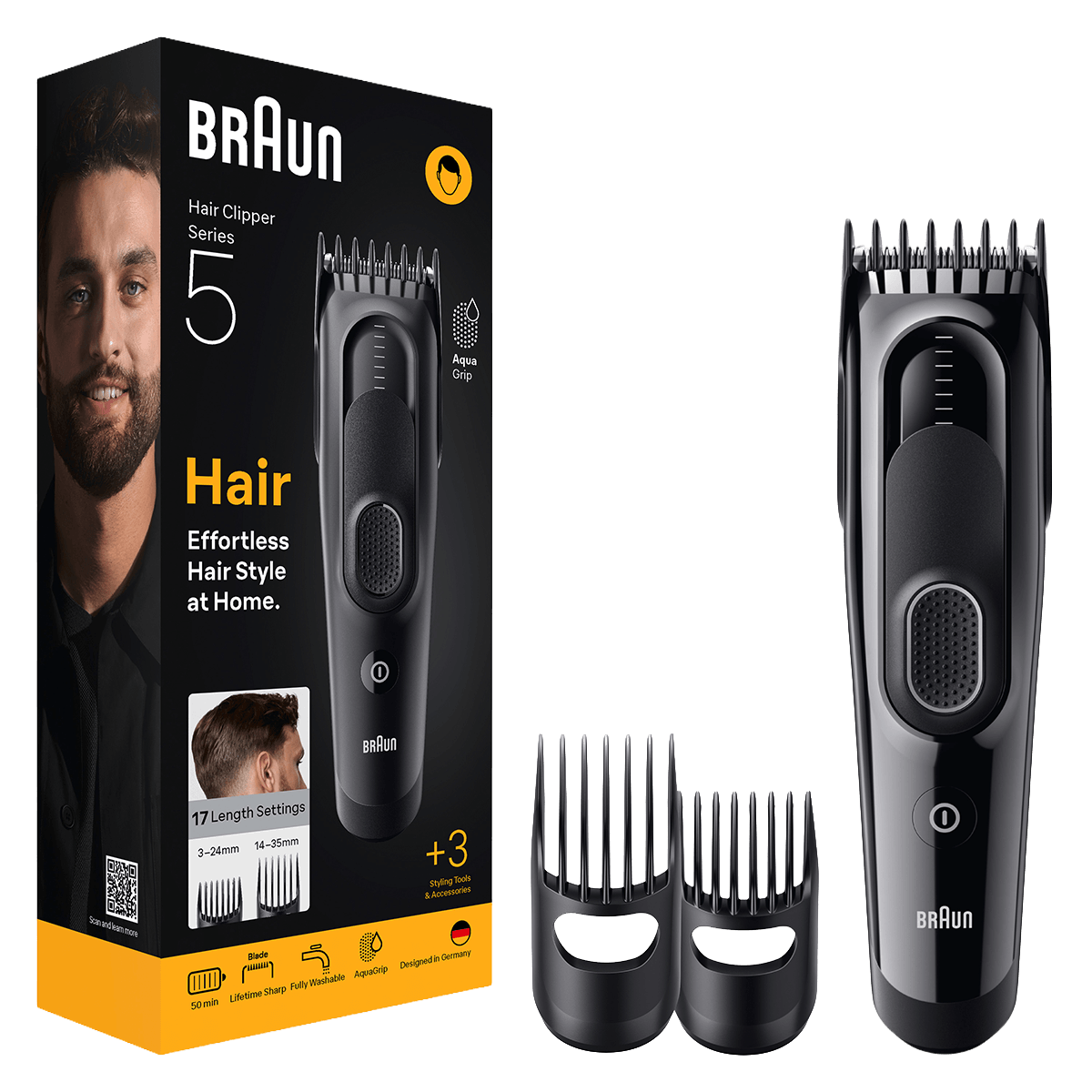 BRAUN HC5530 Series 5 Κουρευτική Μηχανή Μαύρη - 2