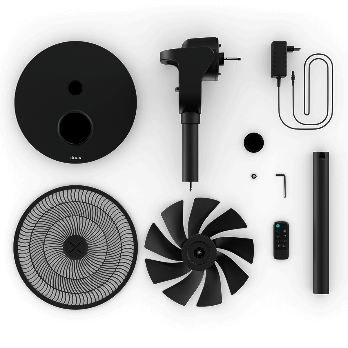 DUUX DXCF80 Whisper Flex 2 Ανεμιστήρας Δαπέδου με Τηλεχειριστήριο Μαύρο - 4
