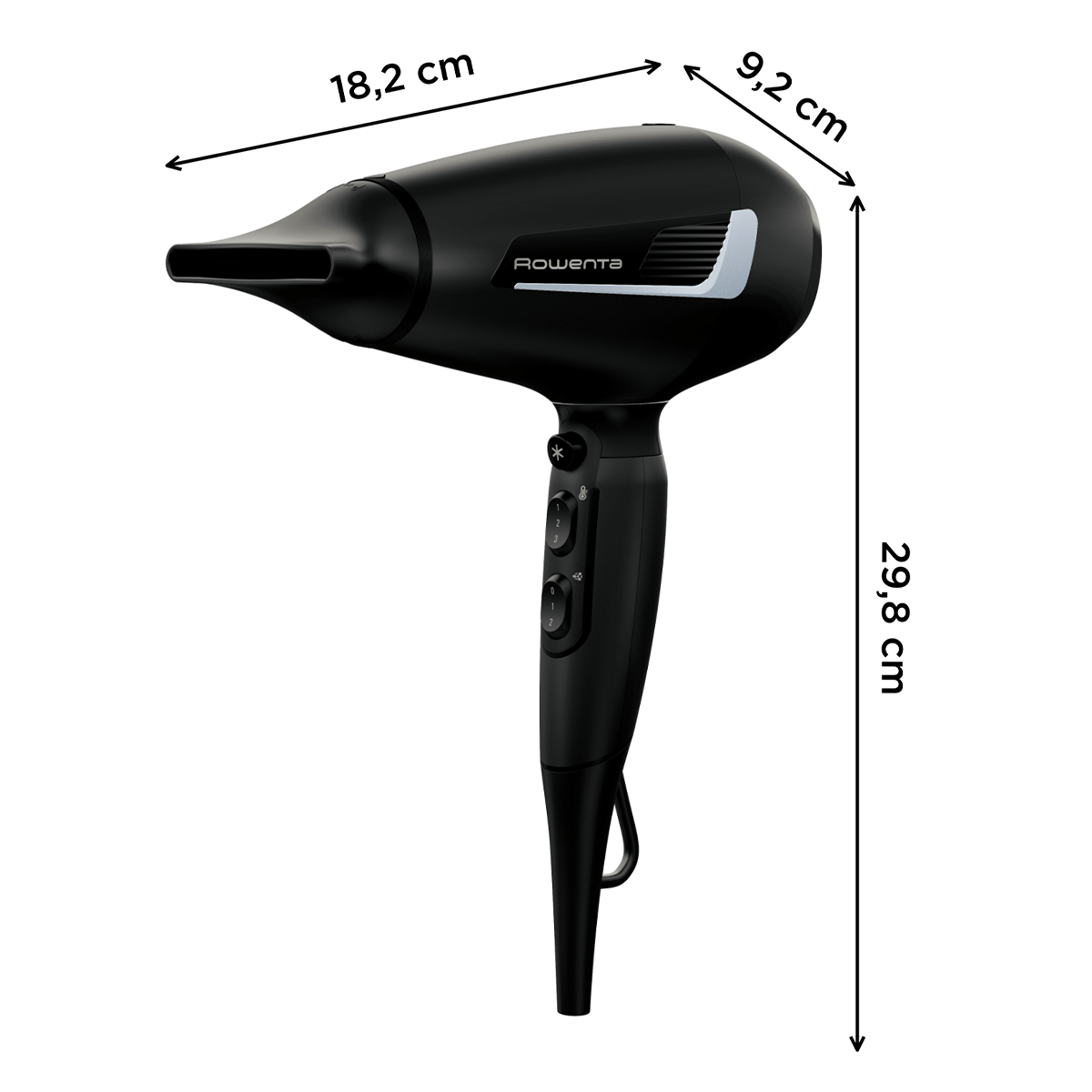 ROWENTA CV8820 Pro Expert Σεσουάρ Μαλλιών 2100W Μαύρο - 3