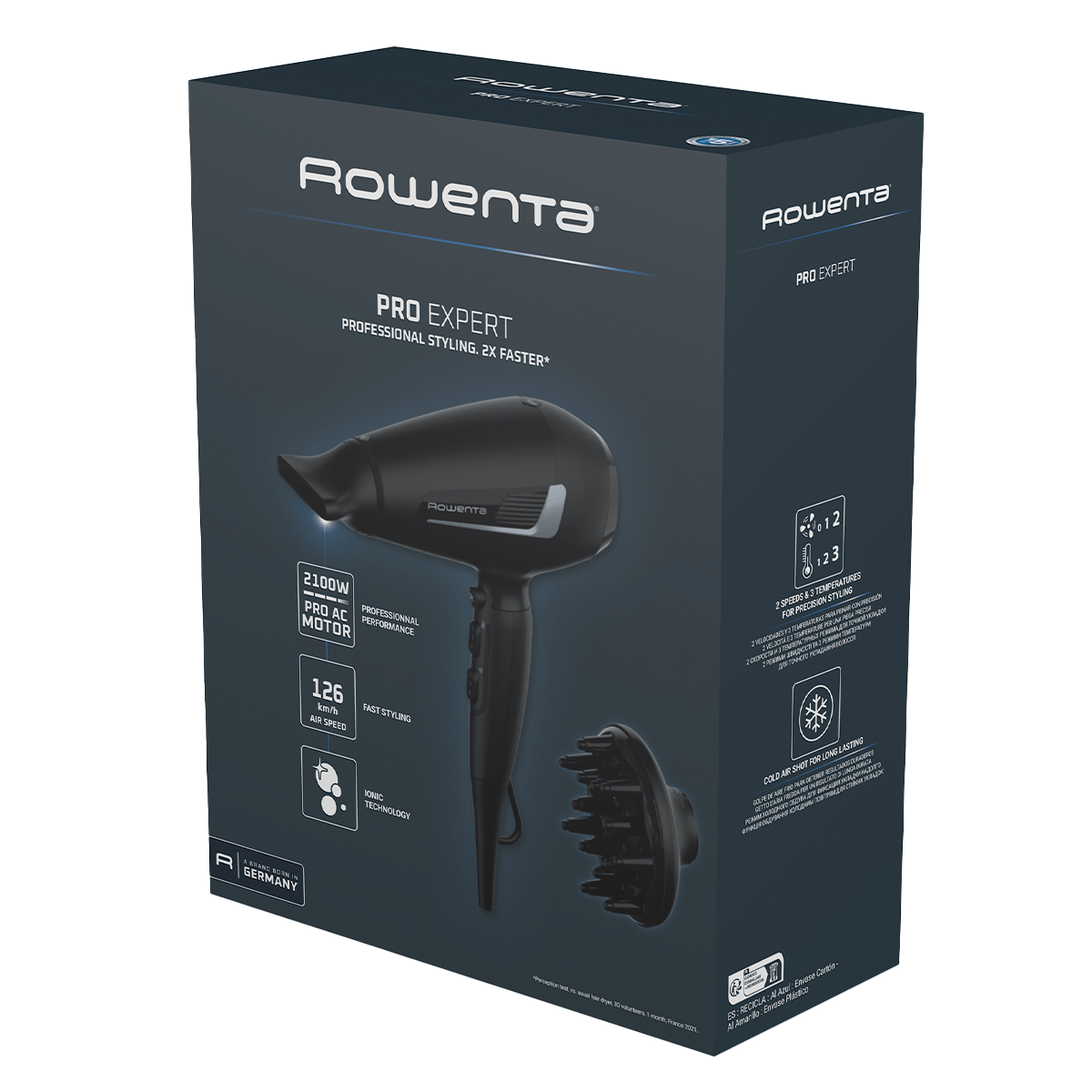 ROWENTA CV8820 Pro Expert Σεσουάρ Μαλλιών 2100W Μαύρο - 4