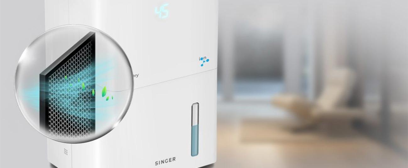 SINGER Pure Dry Ion SDHM Αφυγραντήρα με Ιονιστή