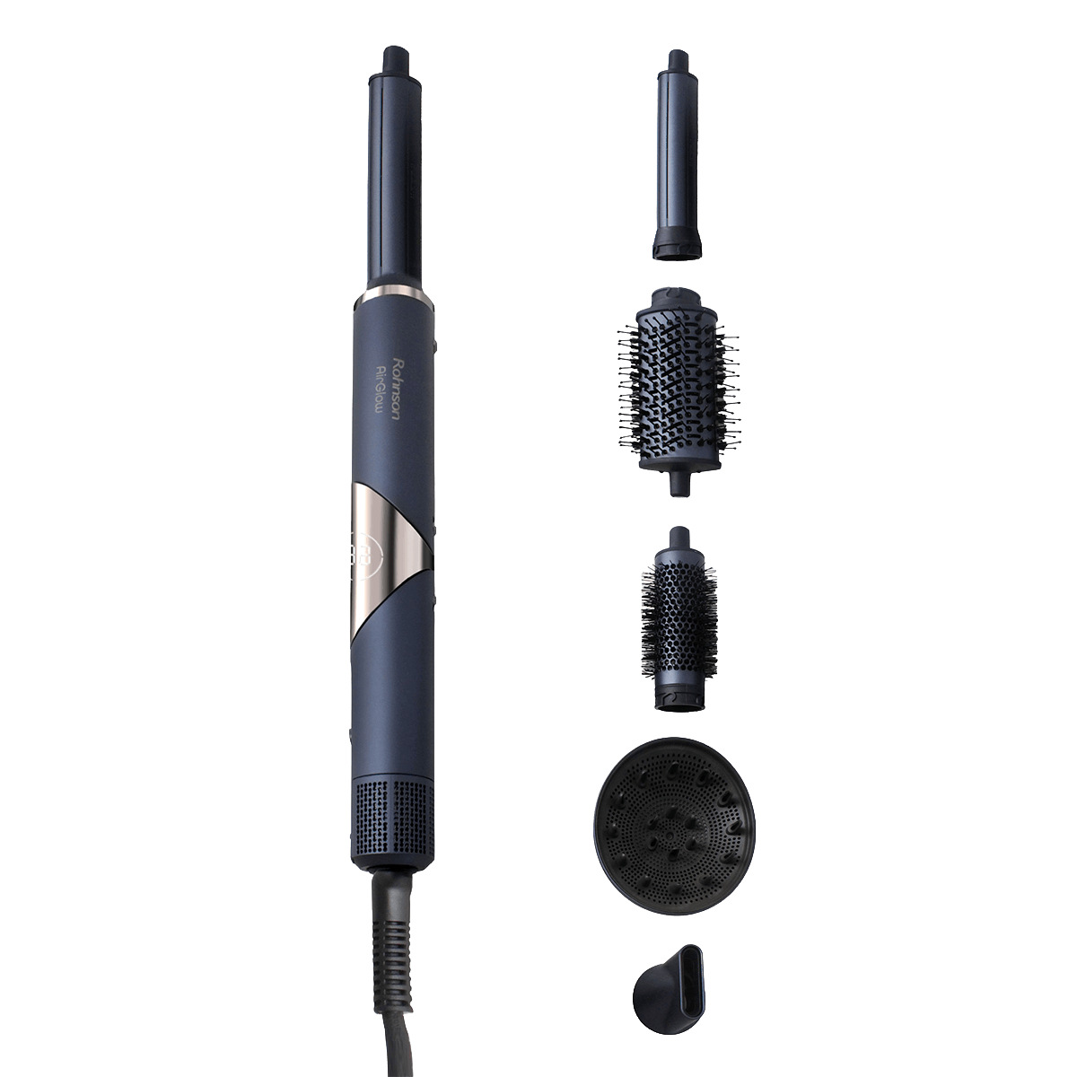 ROHNSON R-688 AirGlow Σεσουάρ & Styler 6 in 1 1400W Μπλε - 2