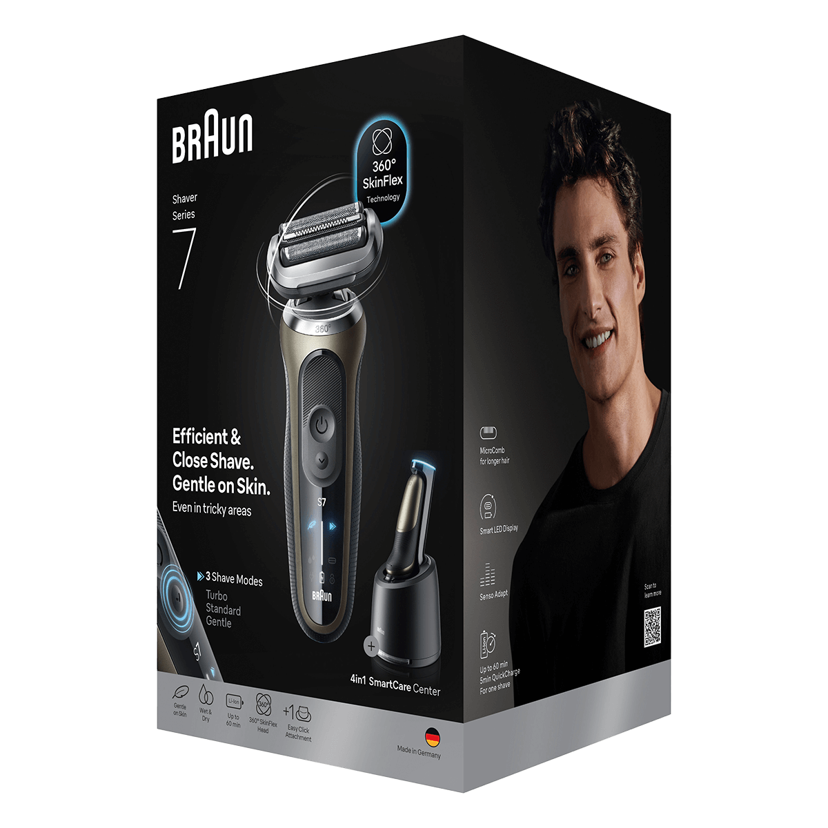 BRAUN 72-C7200cc Series 7 Ξυριστική Μηχανή Προσώπου  Γκρι - 3