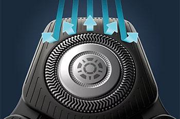 PHILIPS σχεδίαση των κεφαλών ξυρίσματος