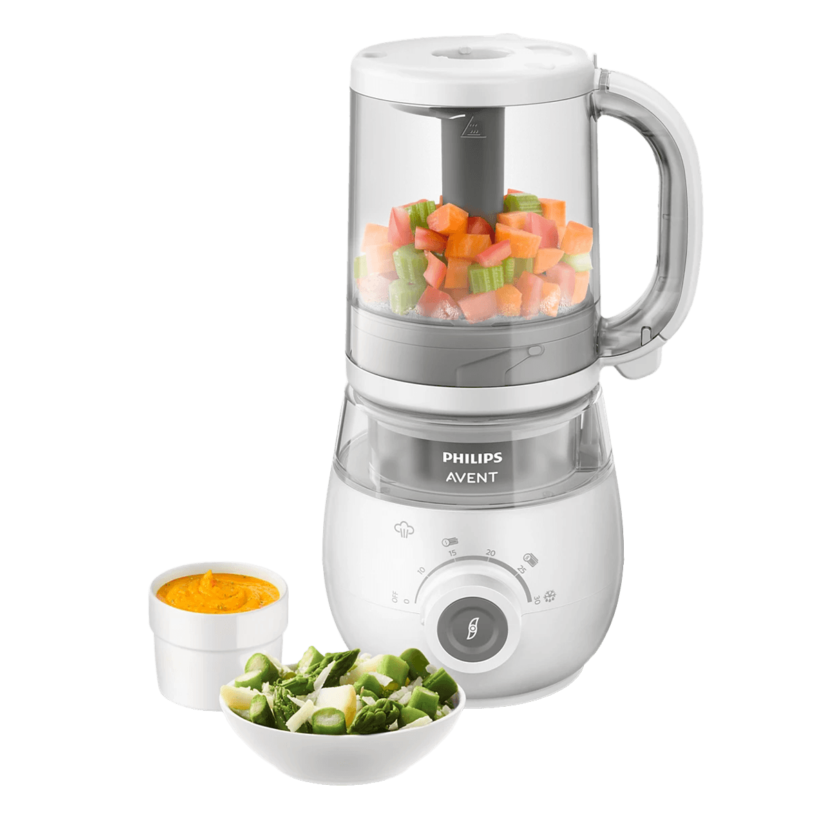 PHILIPS SCF883/01 Avent Premium Βρεφικός Ατμομάγειρας με Μπλέντερ 1Lt Λευκό