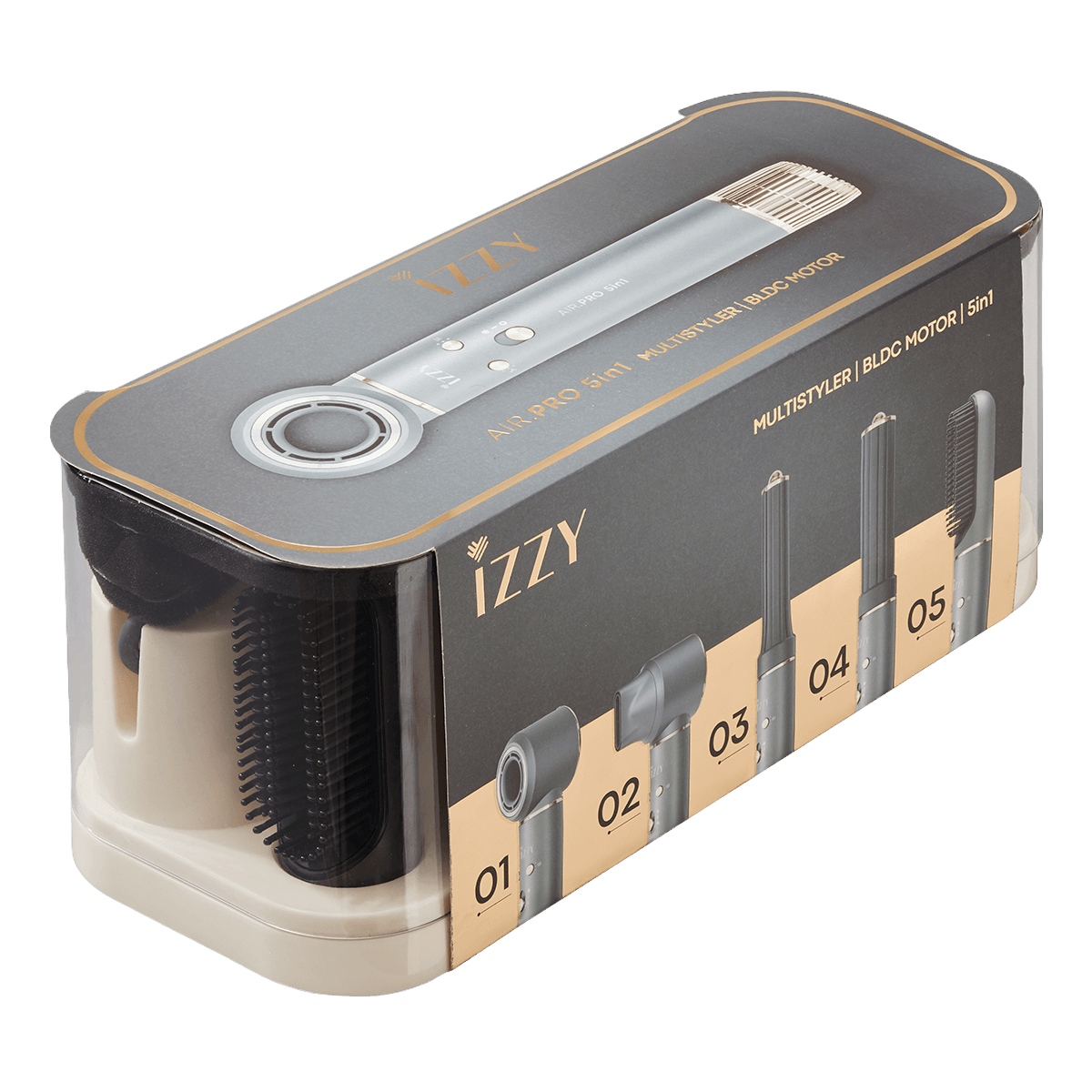 IZZY IZ-7220 AirPro BLDC Multi Styler 5 σε 1 Γκρι - 6