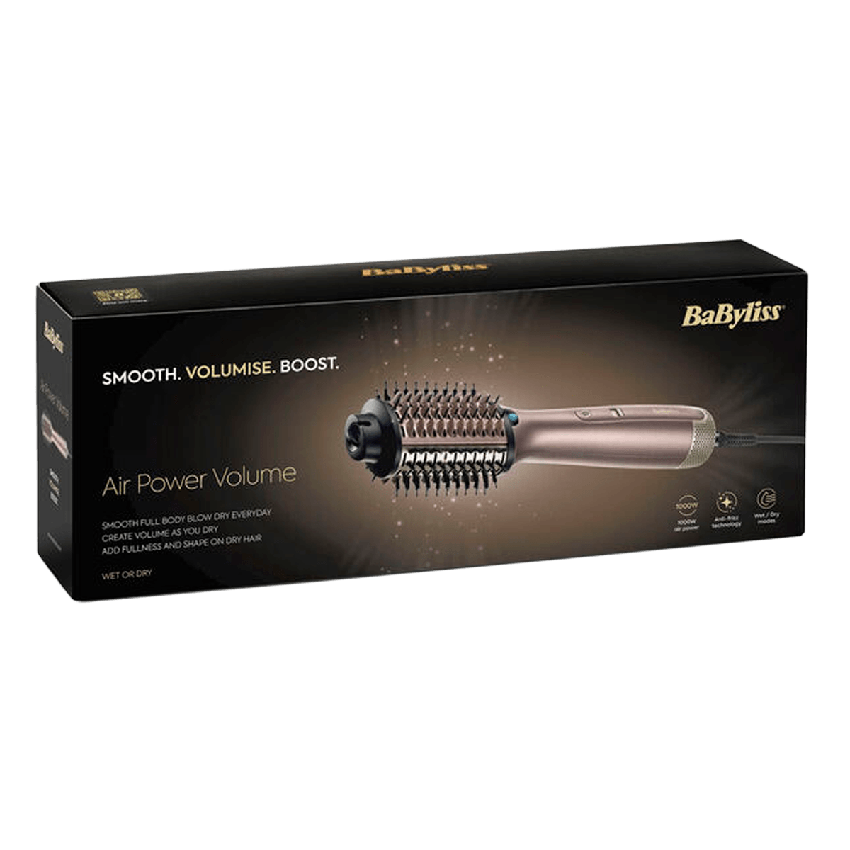 BABYLISS AS95E Airwand Air Power Volume Ηλεκτρική Βούρτσα 1000W Rose Gold - 6