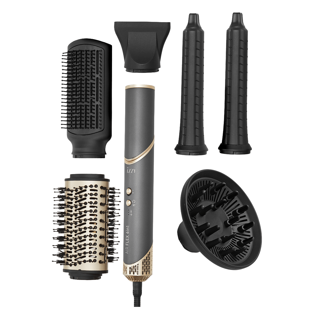 IZZY IZ-7212 AIRFLEX BLDC Multi Styler 6 σε 1 1500W Γκρι