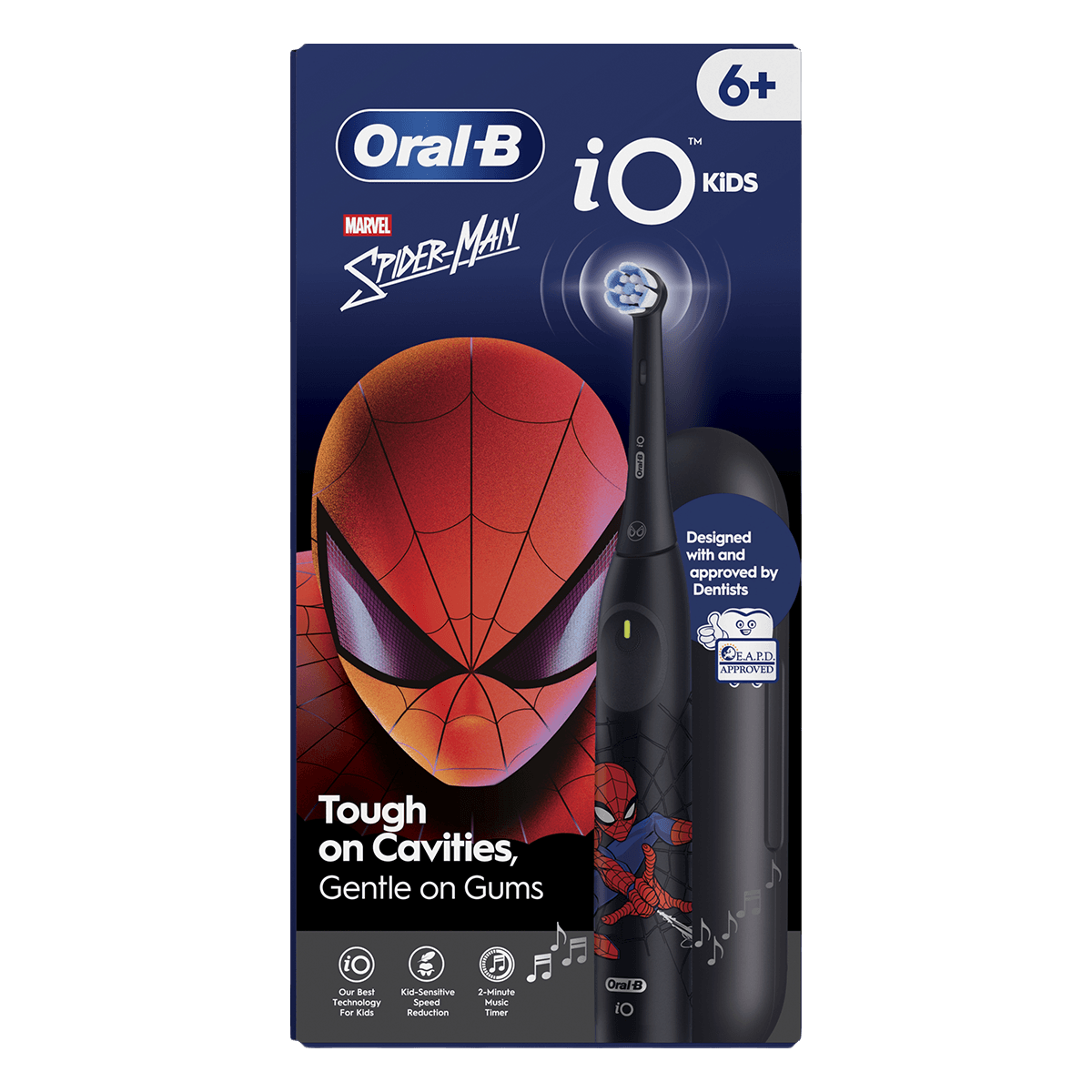 ORAL-B iO Kids Series 2 Ηλεκτρική Οδοντόβουρτσα Spiderman Μαύρο - 3