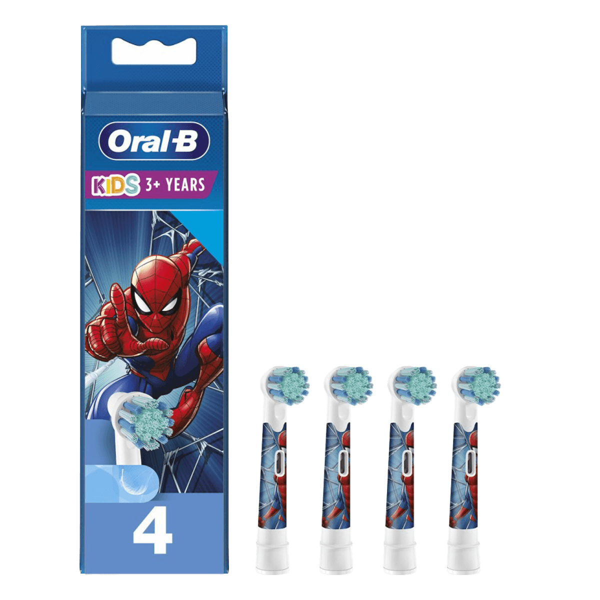 ORAL-B iO Kids Spiderman Ανταλλακτικές Κεφαλές 4τμχ Λευκό