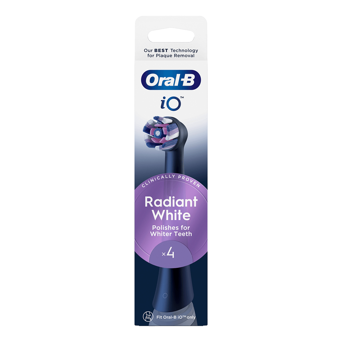 ORAL-B iO Radiant Ανταλλακτικές Κεφαλές 4τμχ Μαύρο - 3
