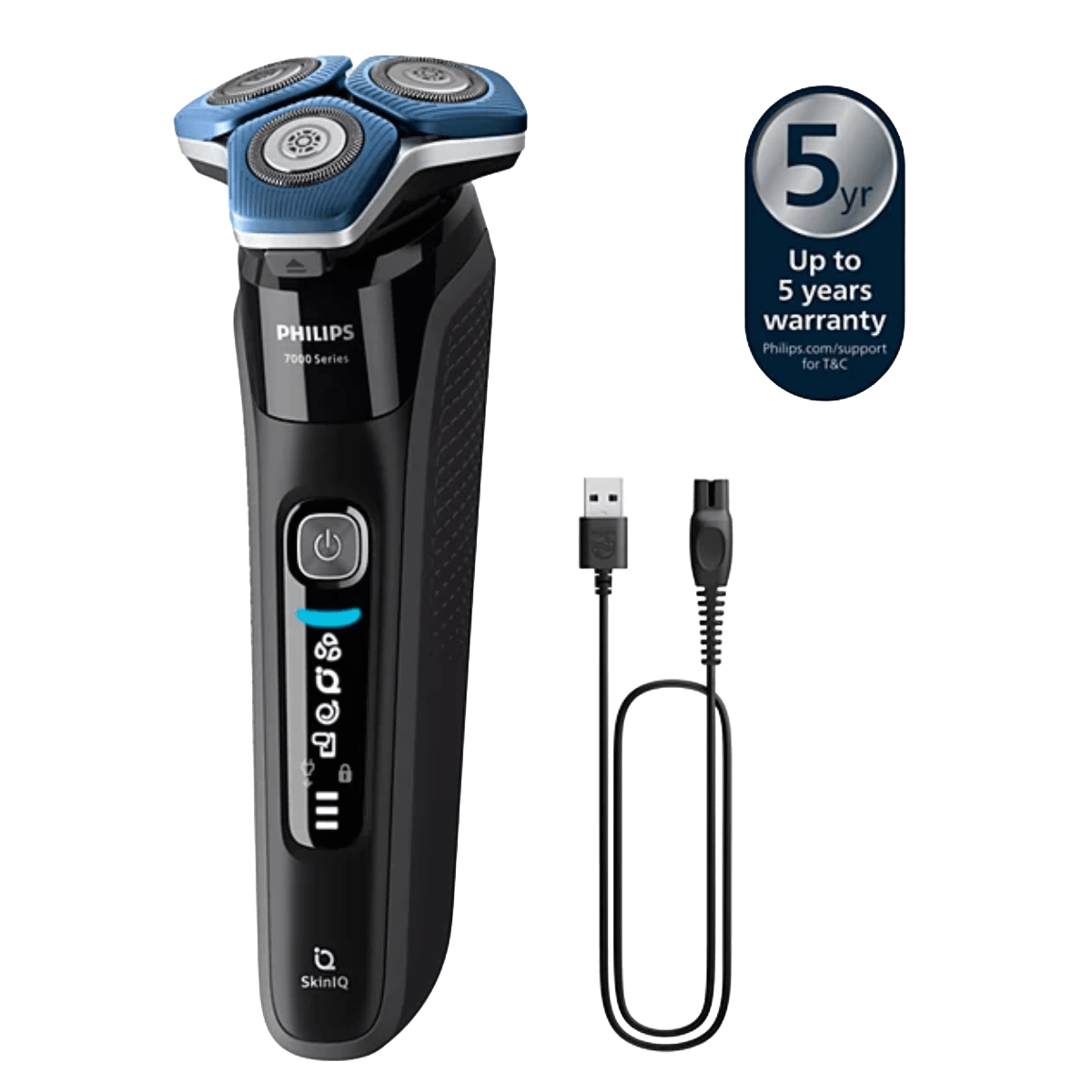 PHILIPS S7886/35 Series 7000 Ηλεκτρική Ξυριστική Μηχανή Wet & Dry Ασημί - 2