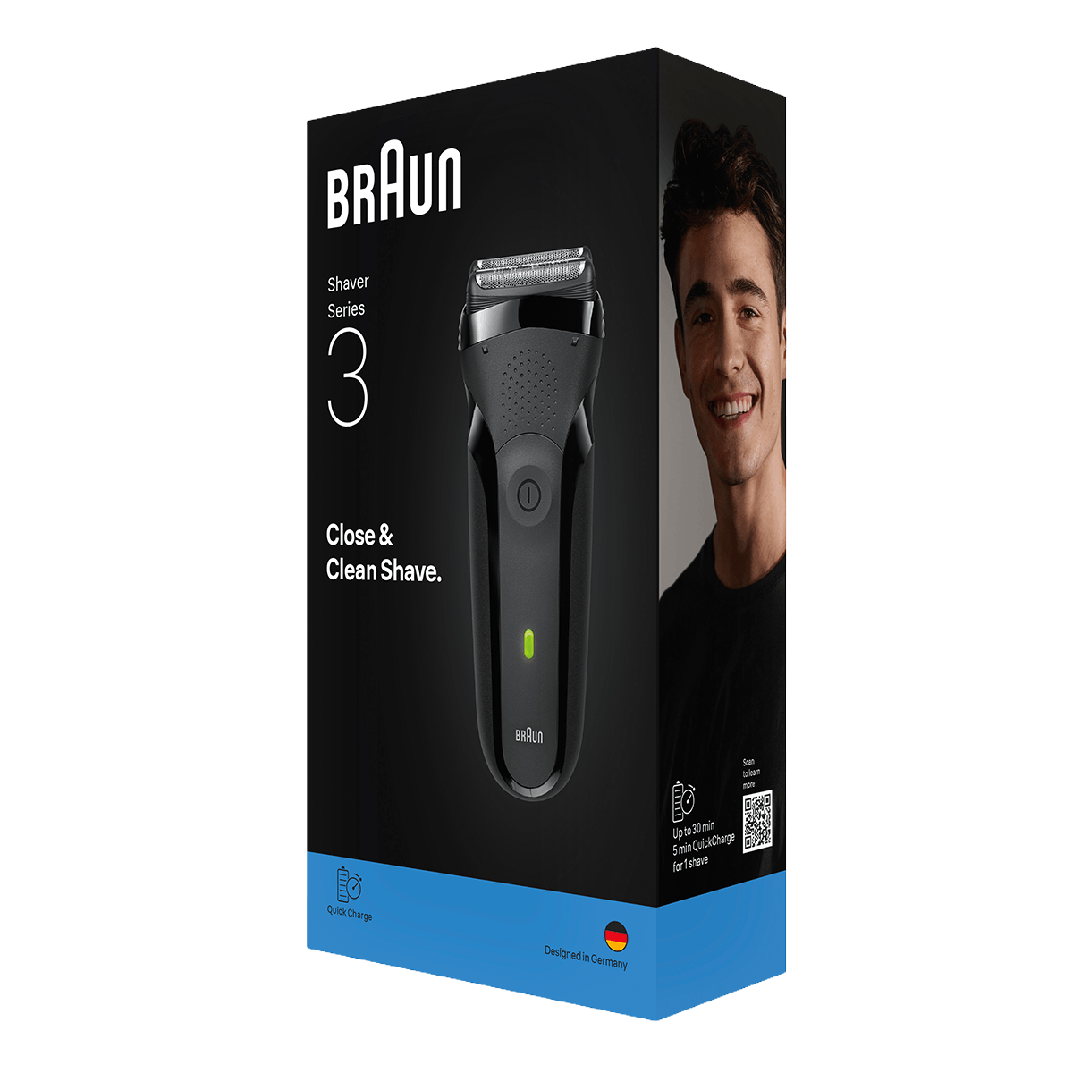 BRAUN 300s/BLK Series 3 Ξυριστική Μηχανή Μαύρο - 4