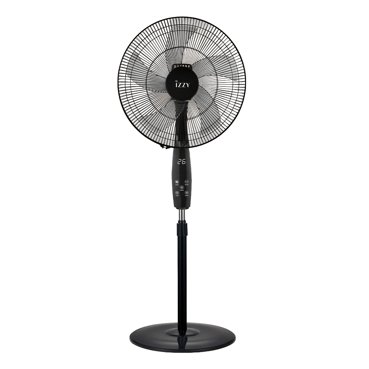 IZZY IZ-9048 Ανεμιστήρας Δαπέδου με Τηλεχειριστήριο 70W Μαύρο - 2