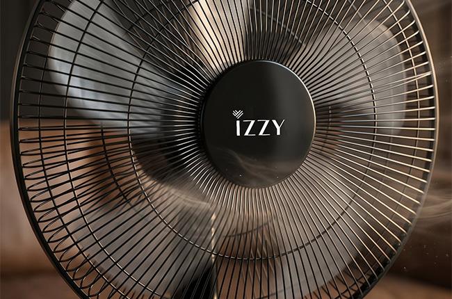 IZZY IZ-9048 Ανεμιστήρας Δαπέδου με Τηλεχειριστήριο 70W