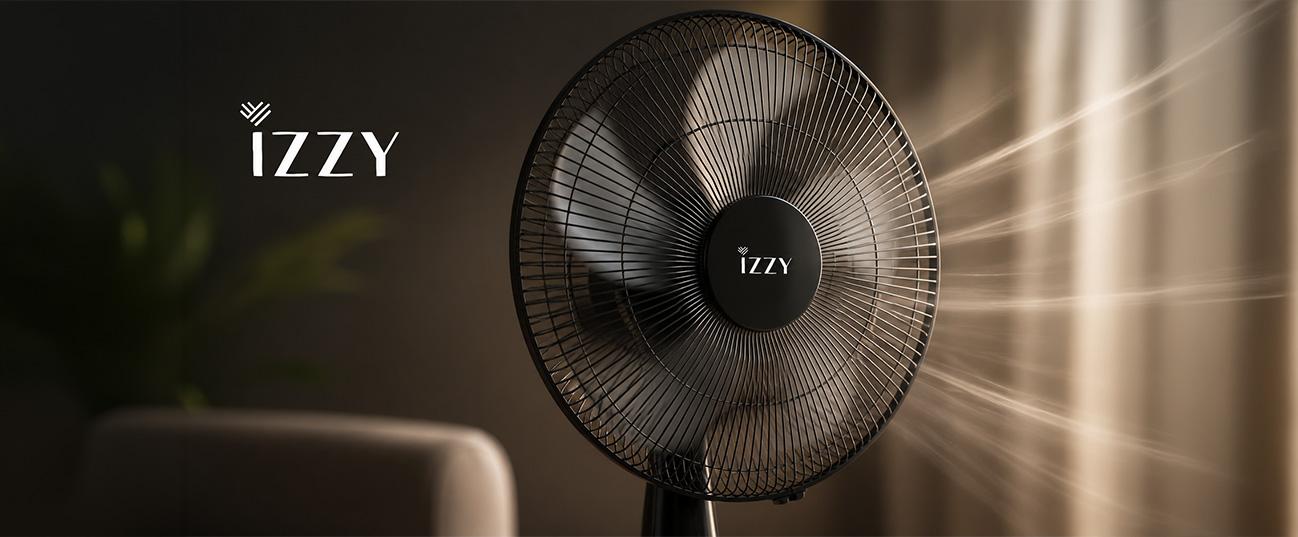 IZZY IZ-9048 Ανεμιστήρας Δαπέδου με Τηλεχειριστήριο 70W