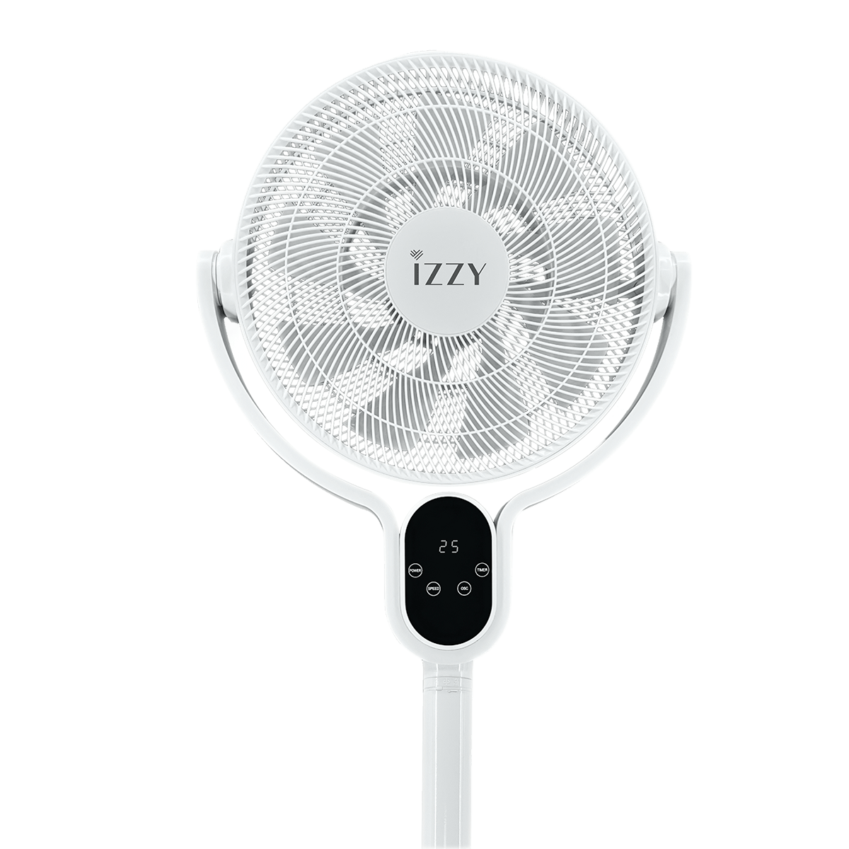 IZZY IZ-9086 Ανεμιστήρας Δαπέδου με Τηλεχειριστήριο 25W Λευκό - 4