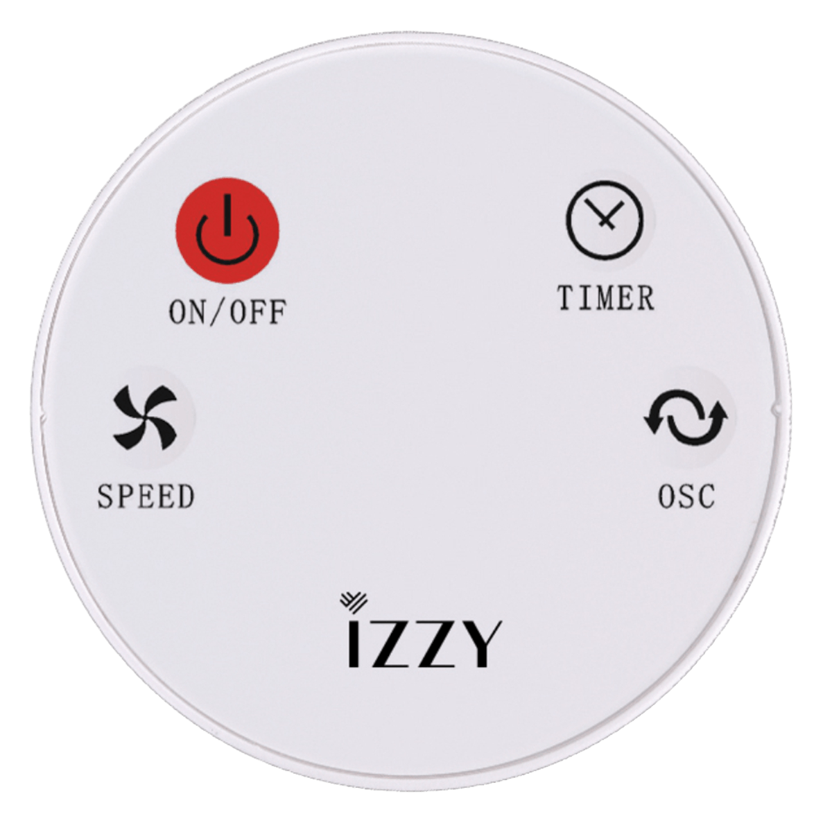 IZZY IZ-9086 Ανεμιστήρας Δαπέδου με Τηλεχειριστήριο 25W Λευκό - 6