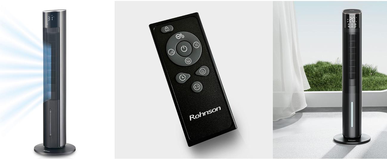ROHNSON R-8803 Ανεμιστήρας Πύργος με Τηλεχειριστήριο 4 in 1 60W