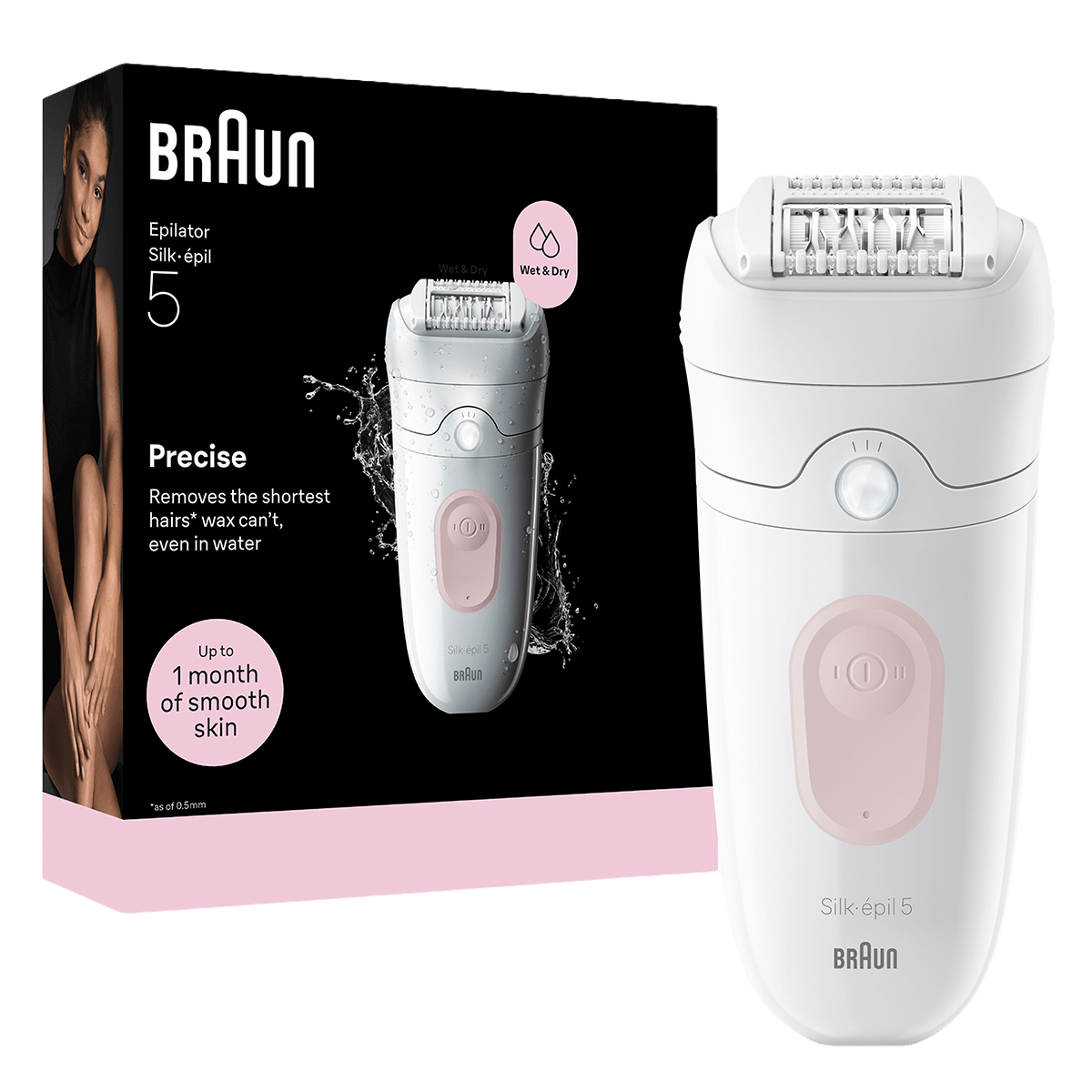 BRAUN SE5-000/N Silk-epil 5 Αποτριχωτική Μηχανή Λευκό
