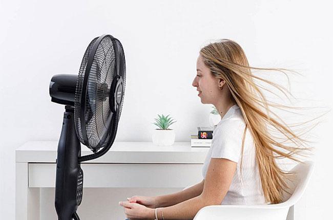 TAURUS Brune 2800 Ανεμιστήρας Δαπέδου 75W Μαύρο