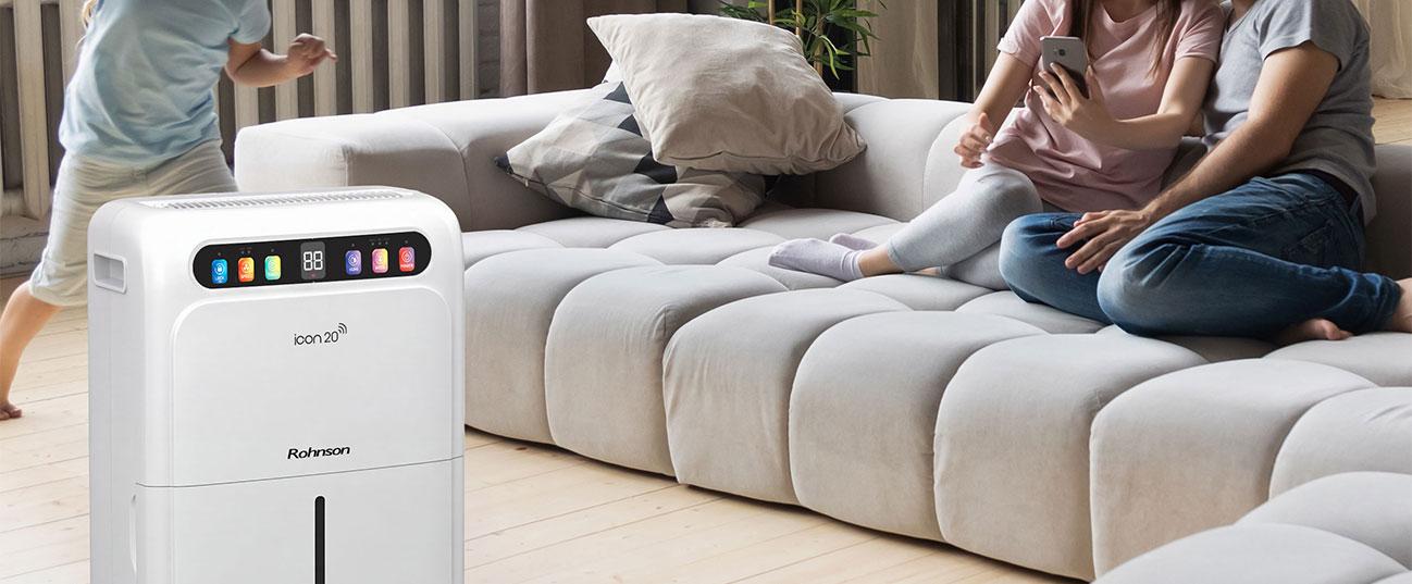 ROHNSON R-91520 Αφυγραντήρας 20lt με Wi-Fi Λευκό