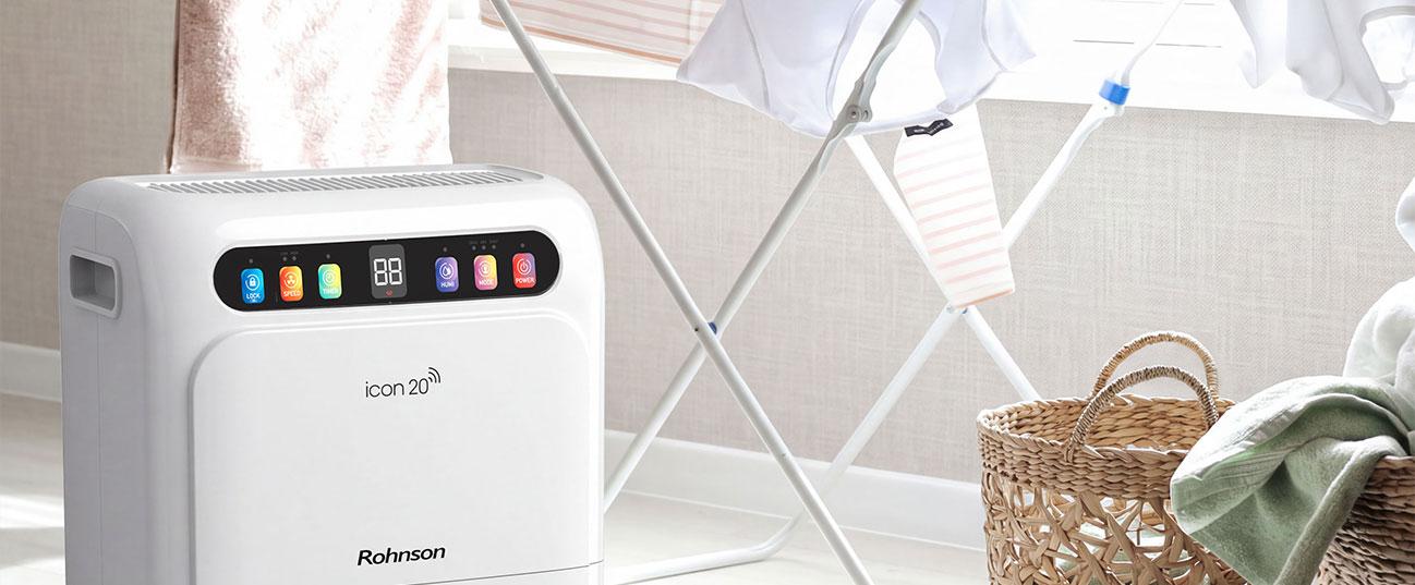 ROHNSON R-91520 Αφυγραντήρας 20lt με Wi-Fi Λευκό
