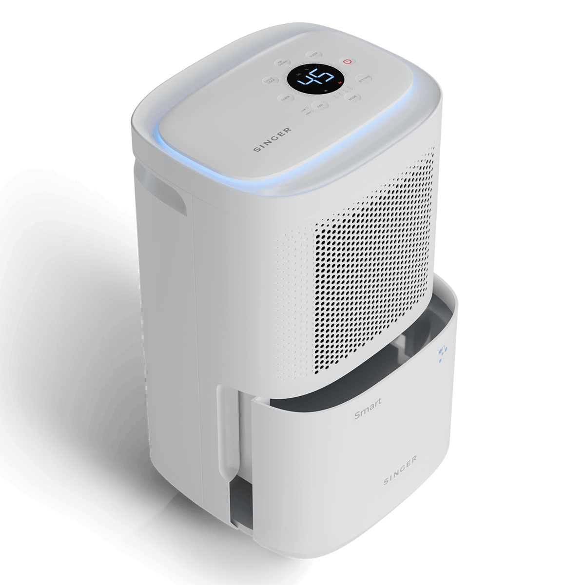 SINGER SDHMW-10L Smart Αφυγραντήρας & Ιονιστής Αέρα 10Lt Λευκό - 4