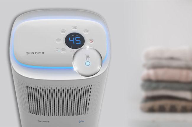 SINGER SDHMW-10L Smart Αφυγραντήρας & Ιονιστής Αέρα 10Lt