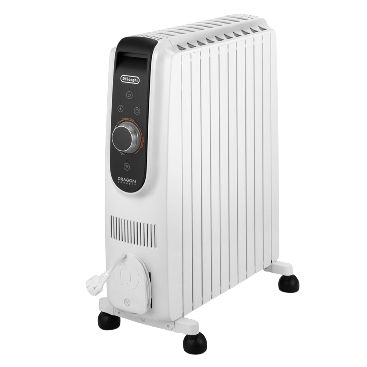 DELONGHI TRD51025 Dragon Connect Καλοριφέρ Λαδιού με Wi-Fi 2500W Λευκό