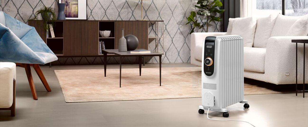 DELONGHI TRD51025 Dragon Connect Καλοριφέρ Λαδιού με Wi-Fi 2500W Λευκό