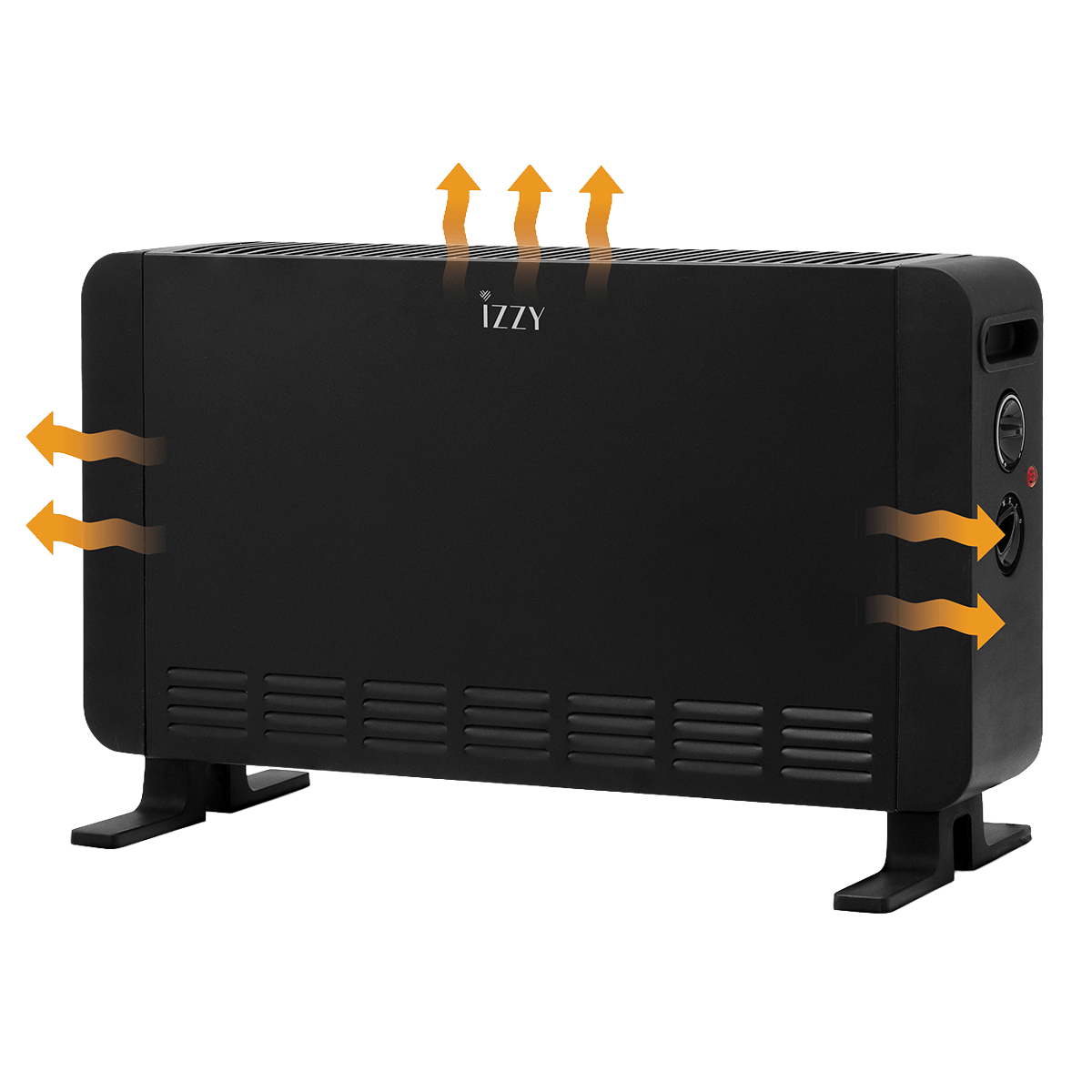 IZZY IZ-8276 Θερμοπομπός Δαπέδου 2000W Black - 4