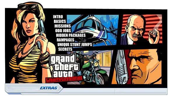 Grand Theft Auto Liberty Storie PS2 display