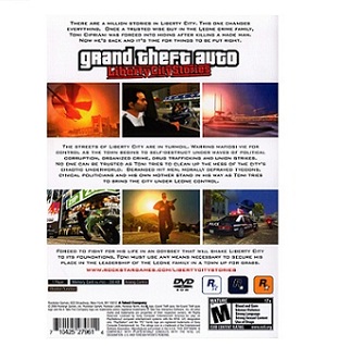 Grand Theft Auto Liberty Stories PS2 Cover