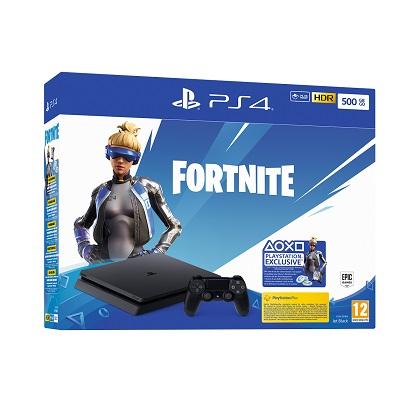 PS4 Slim 500GB + Fortnite voucher 2019