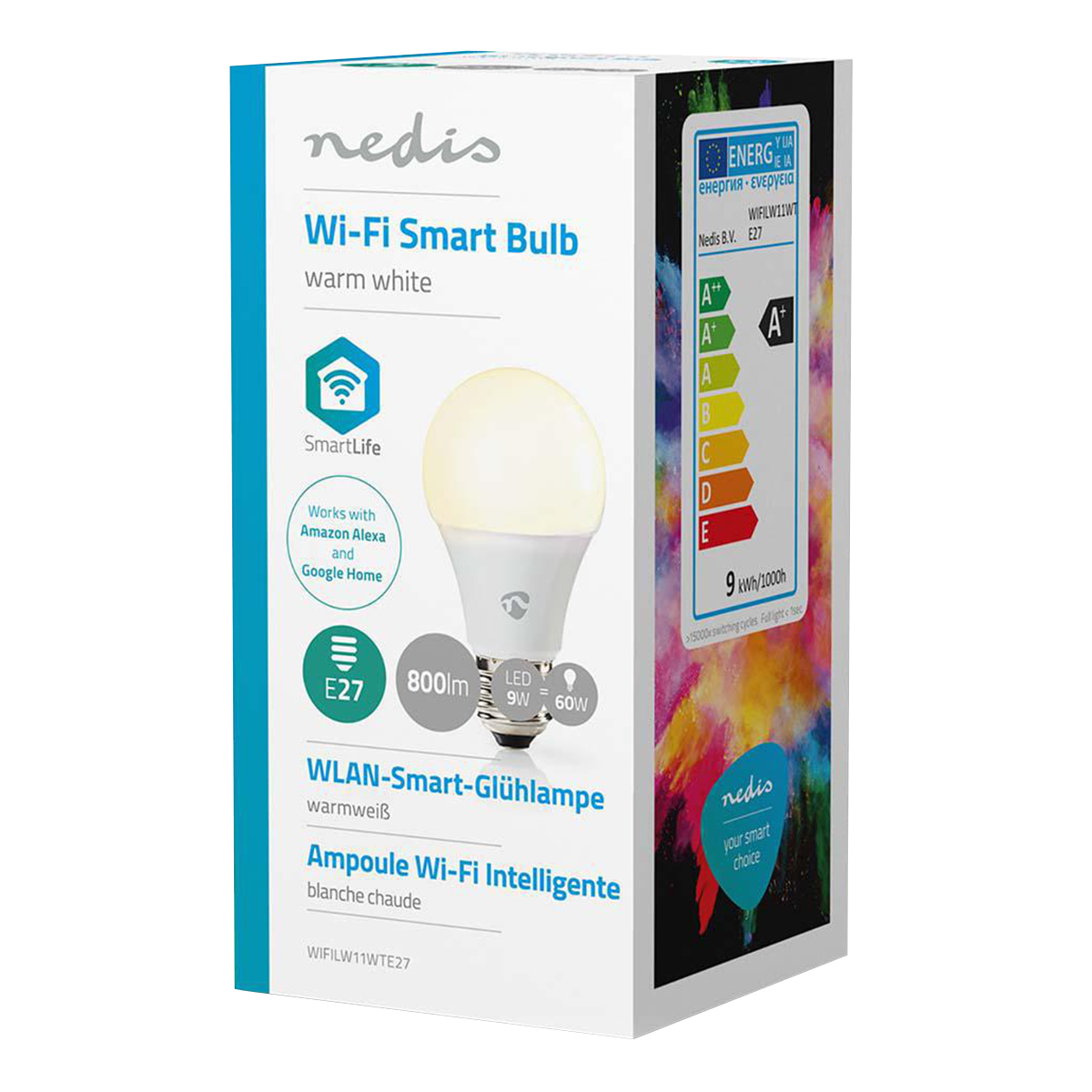 NEDIS έξυπνος λαμπτήρας LED E27 Wi-Fi White - 2