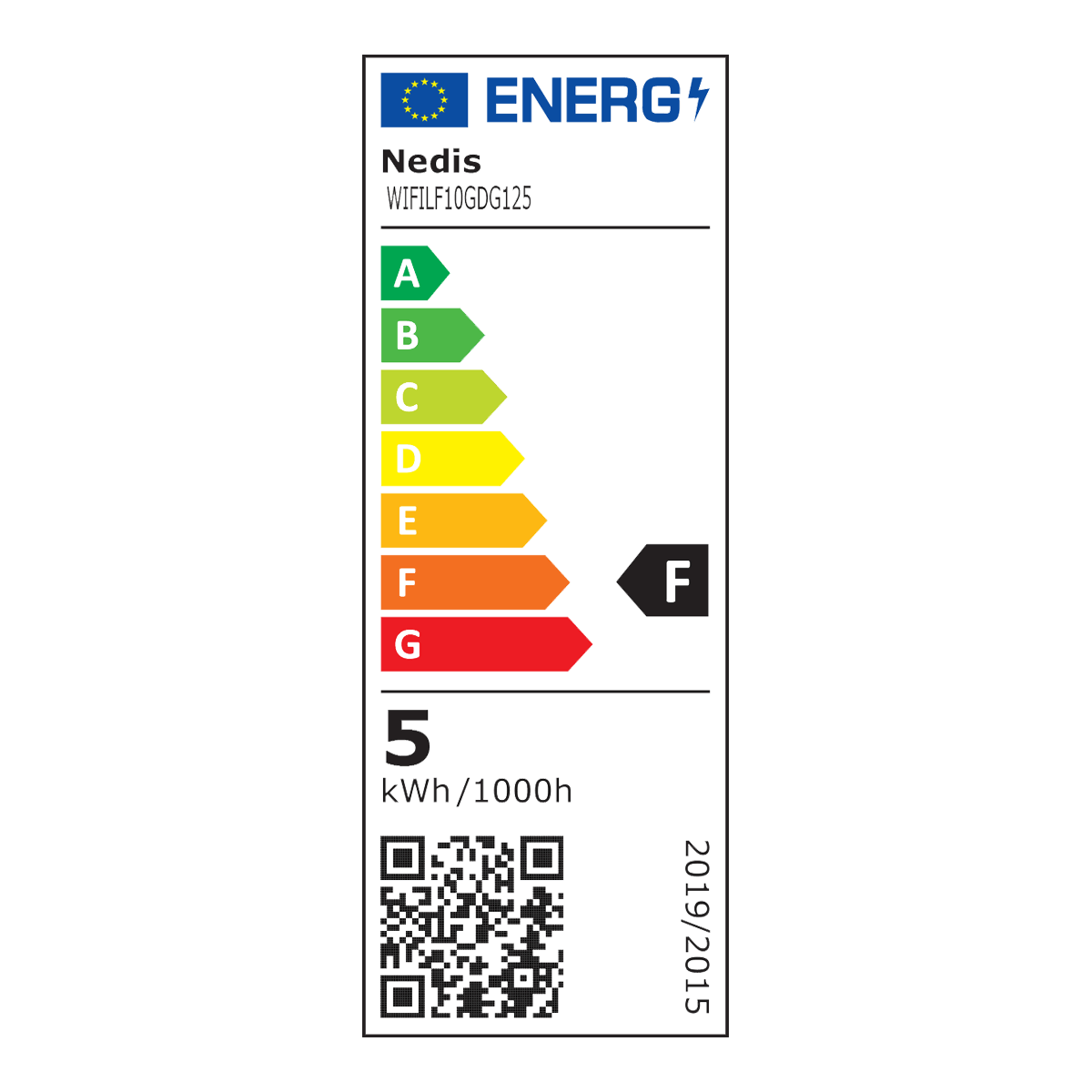 NEDIS έξυπνος λαμπτήρας LED E27 G125 Filament Retro Wi-Fi - 3