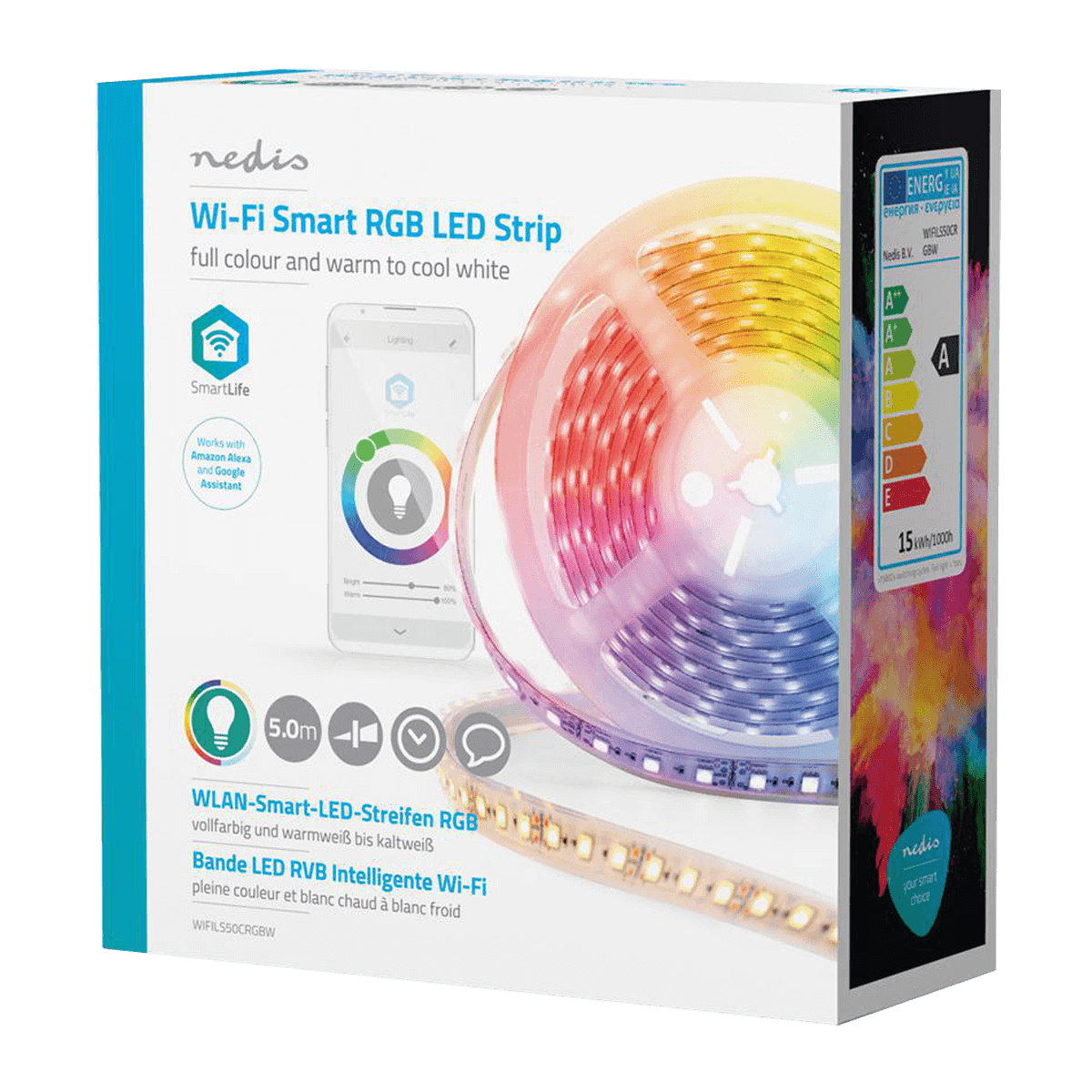 Έξυπνη Ταινία LED NEDIS RGB Wi-Fi 5 μέτρων - 4