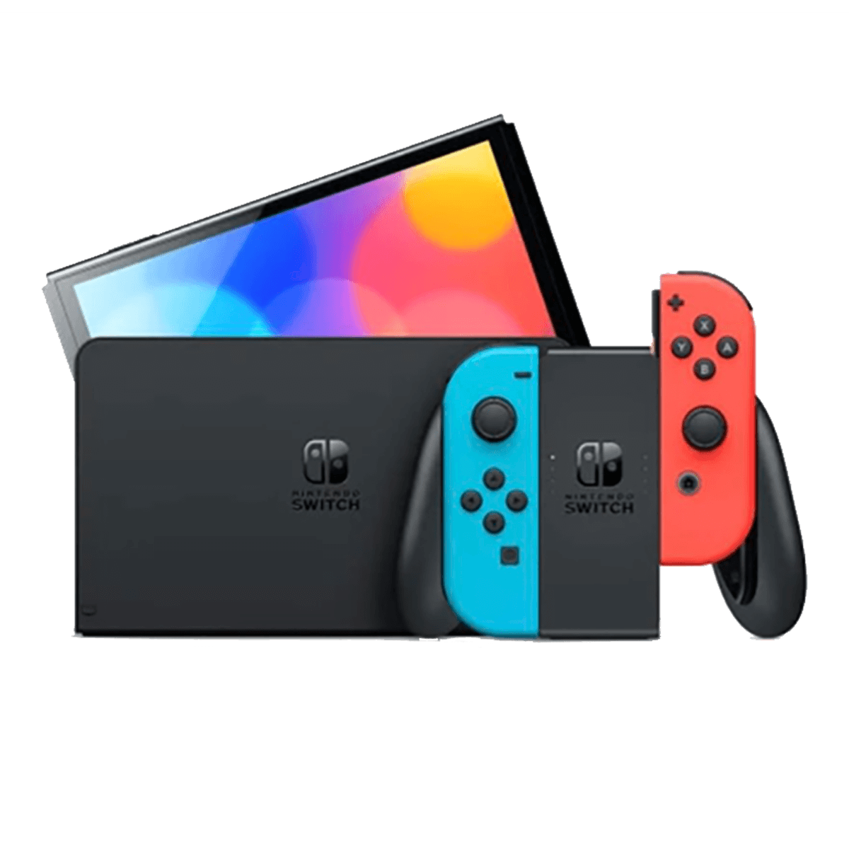 Nintendo Switch OLED (Neon Blue/ Red Joy-Con) - 2