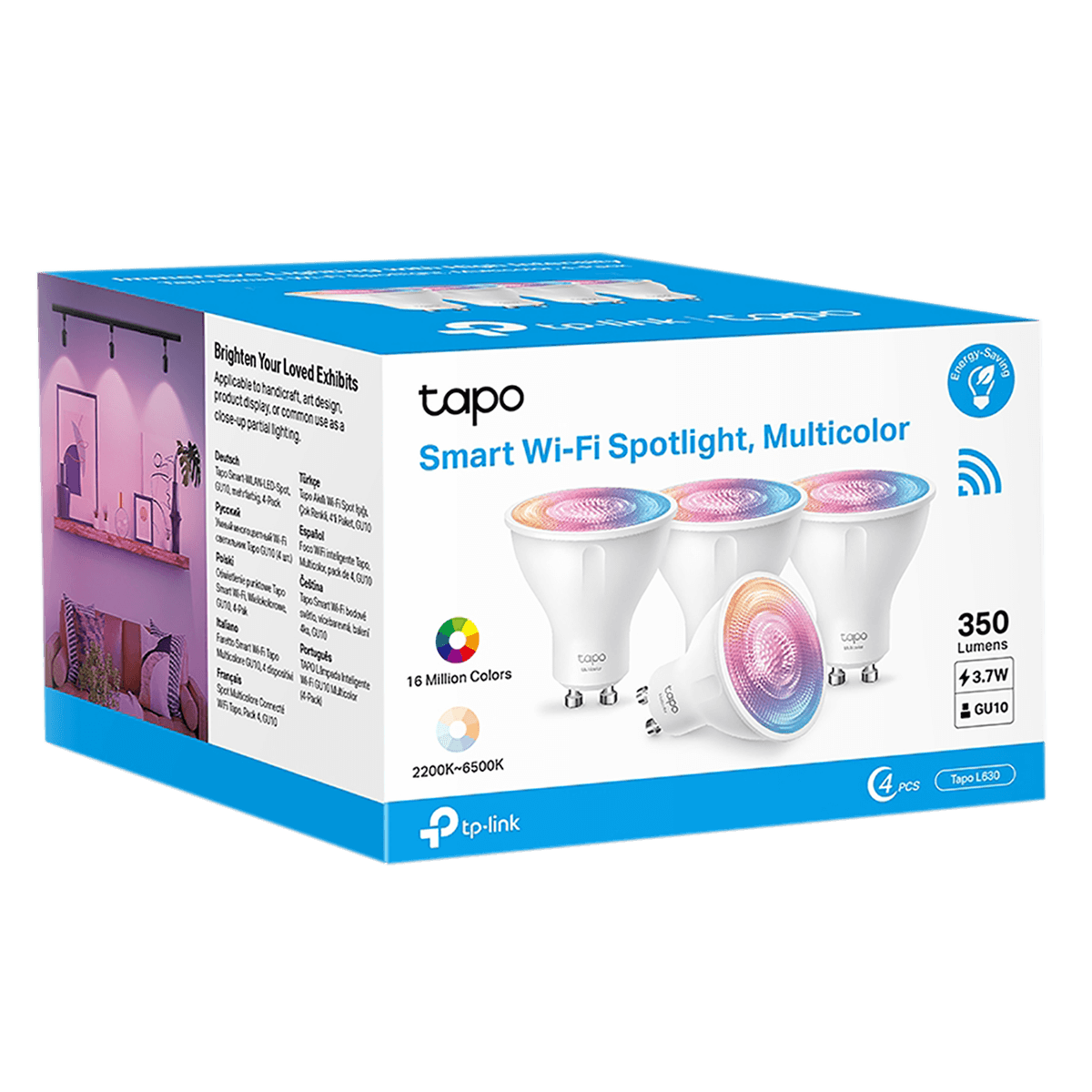 TP-LINK Tapo L630 Smart Wi-Fi Spotlight Multicolor 4-pack - 2